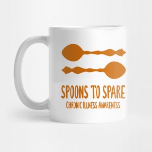 Spoons To Spare - Chronic Illness Awareness (Orange) Mug